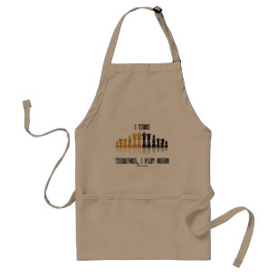 I Think Therefore, I Play Chess (Reflective Chess) Standard Apron