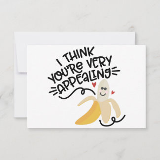 I Think You’re Very Appealing | Cute Banana Pun De Invitation