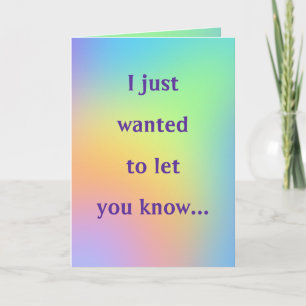 "I Think You're Amazing" Pastel Card