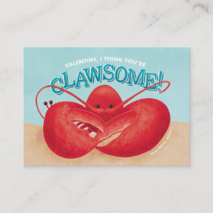 I think you're Clawsome Classroom Valentine Enclosure Card