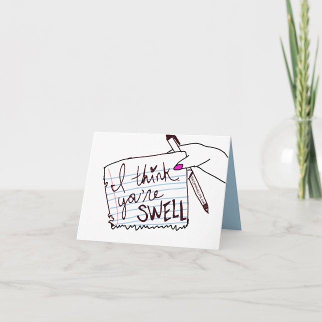 "I Think You're Swell" Card (Front)