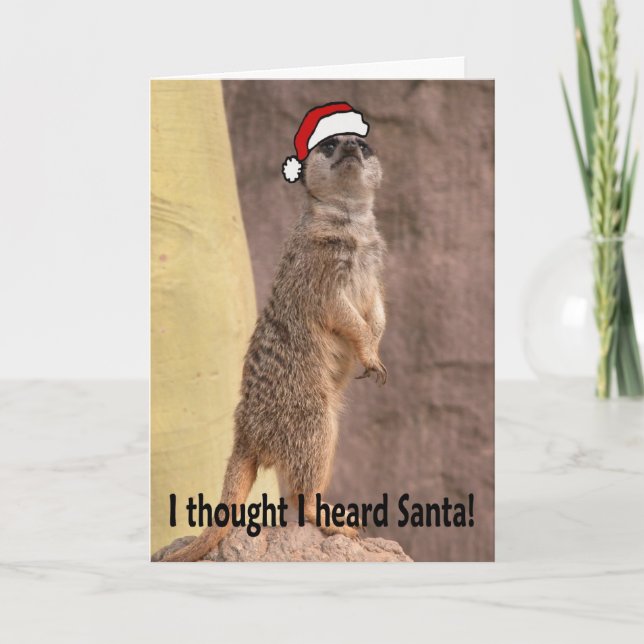 I thought I heard Santa Holiday Card (Front)