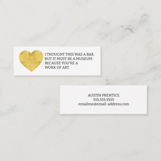 I Thought This Was A Bar Fun Dating Calling Card (Front/Back)