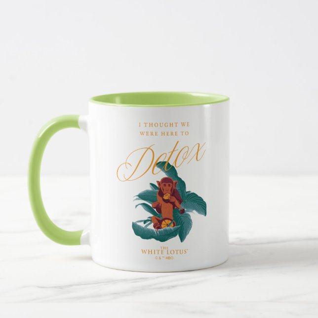 I Thought We Were Here to Detox - The White Lotus Mug (Left)
