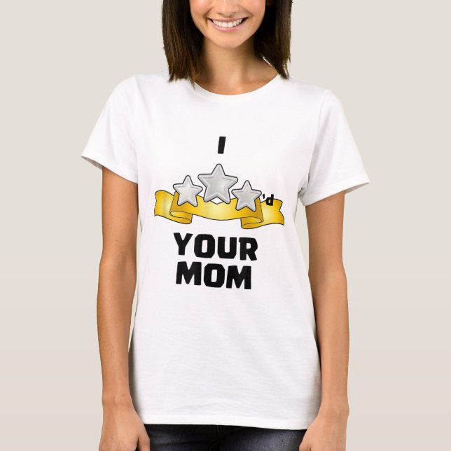 I Three Starred Your Mum - Silver T-Shirt (Front)
