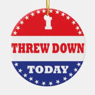 I Threw Down Today Ceramic Tree Decoration