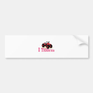 I Throw Rocks Bumper Sticker