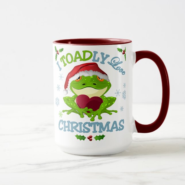 I Toadly Love Christmas Mug (Right)