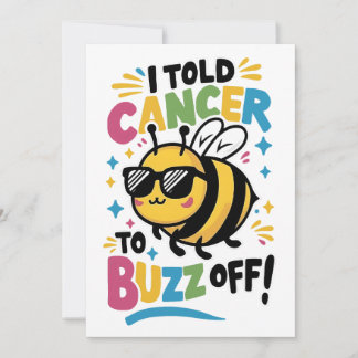I Told Cancer to Buzz off Holiday Card