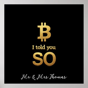 I Told You So, Bitcoin Ultimate Crypto Comeback Poster