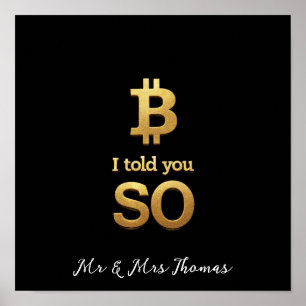 I Told You So, Bitcoin Ultimate Crypto Comeback Poster