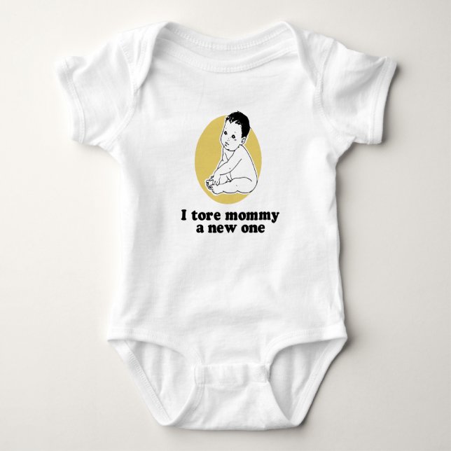 I tore mummy a new one T-shirt Baby Bodysuit (Front)