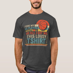I Tore My ACL Playing Basketball Surgery Disabilit T-Shirt
