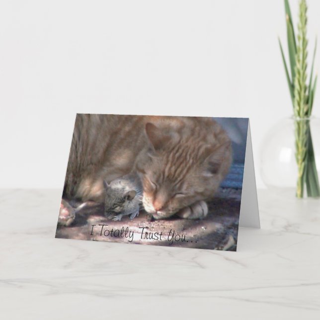 I Totally Trust You... Holiday Card (Front)