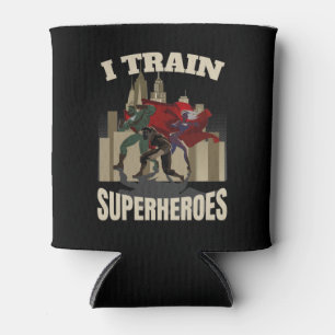 I Train Superheroes Personal Trainer Fitness Coach Can Cooler