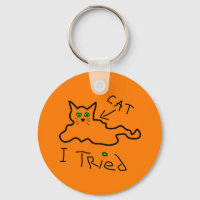 I Tried Cat Keychain