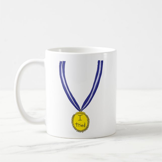 I Tried Medal Coffee Mug (Left)