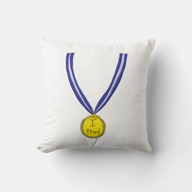 I Tried Medal Cushion (Front)