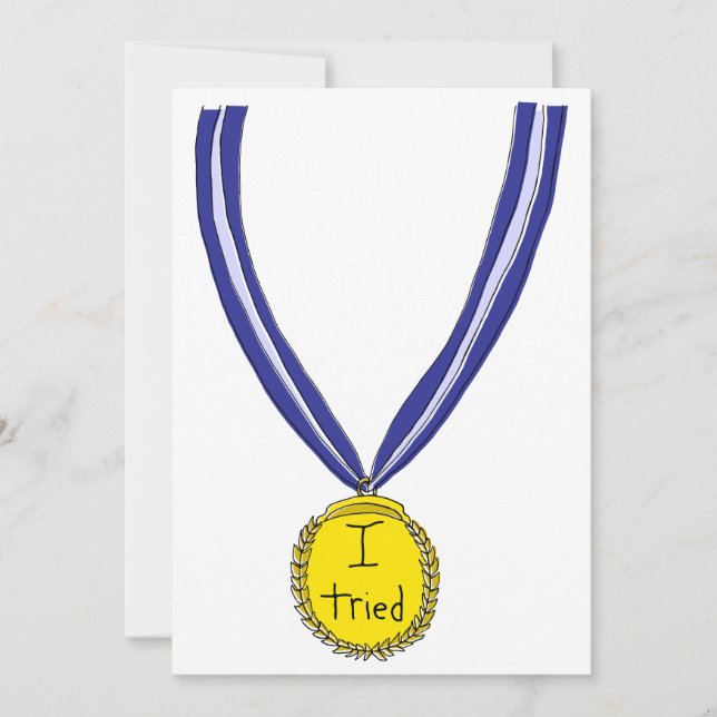 I Tried Medal Invitation (Front)