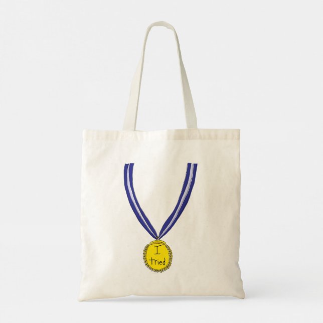 I Tried Medal Tote Bag (Back)