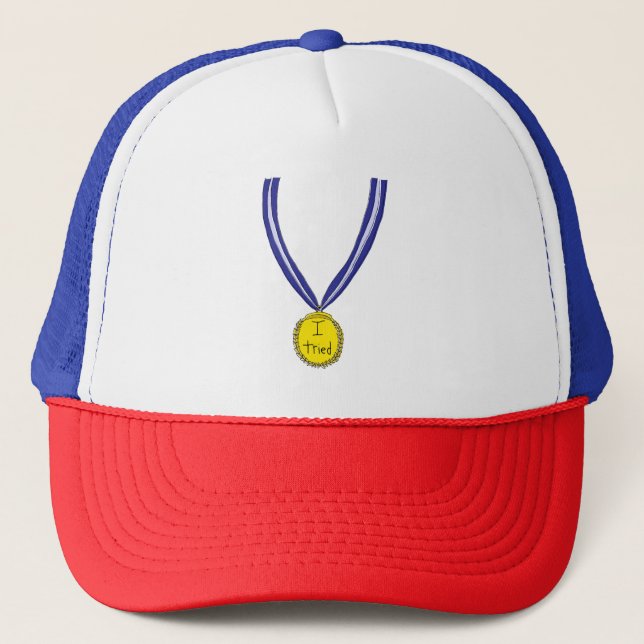 I Tried Medal Trucker Hat (Front)