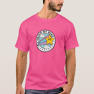I Tried My Best Adult Merit Badges Funny Print T-Shirt
