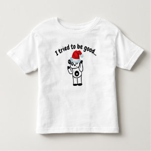 I Tried to Be Good Santa Panda Toddler T-Shirt