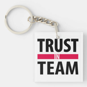 I trust in team key ring