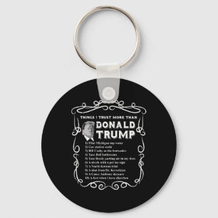 I Trust More Than Donald Trump Anti Potus Vote Blu Key Ring