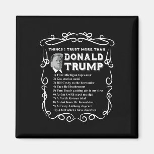 I Trust More Than Donald Trump Anti Potus Vote Blu Magnet