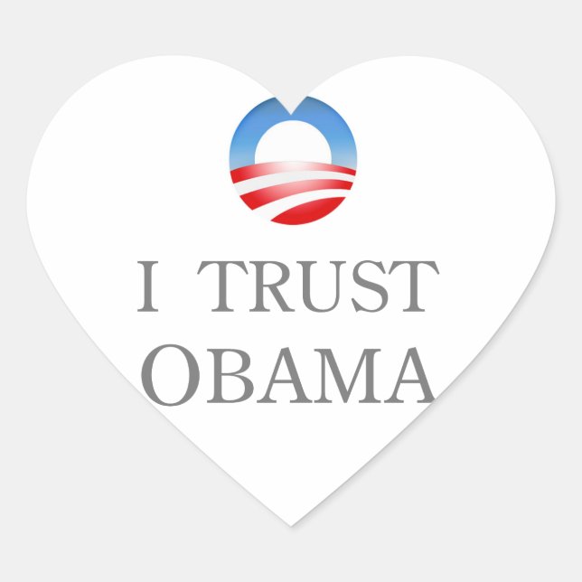 I Trust Obama Sticker (Front)