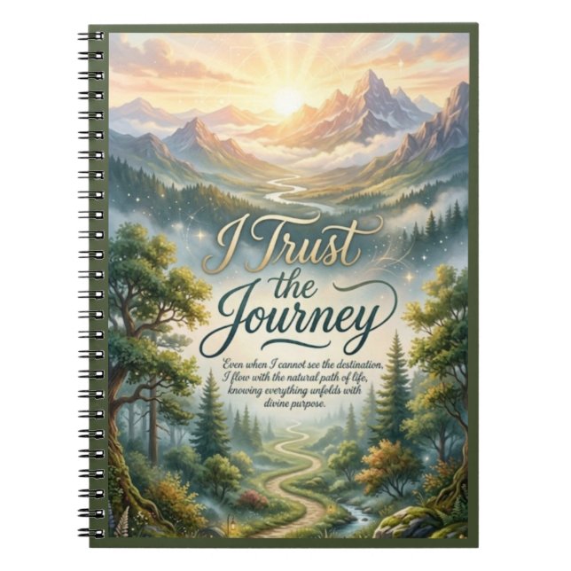 I Trust the Journey Notebook (Front)