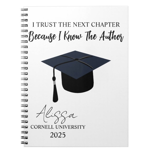 I Trust The Next Chapter - Family Personalised Cus Notebook (Front)