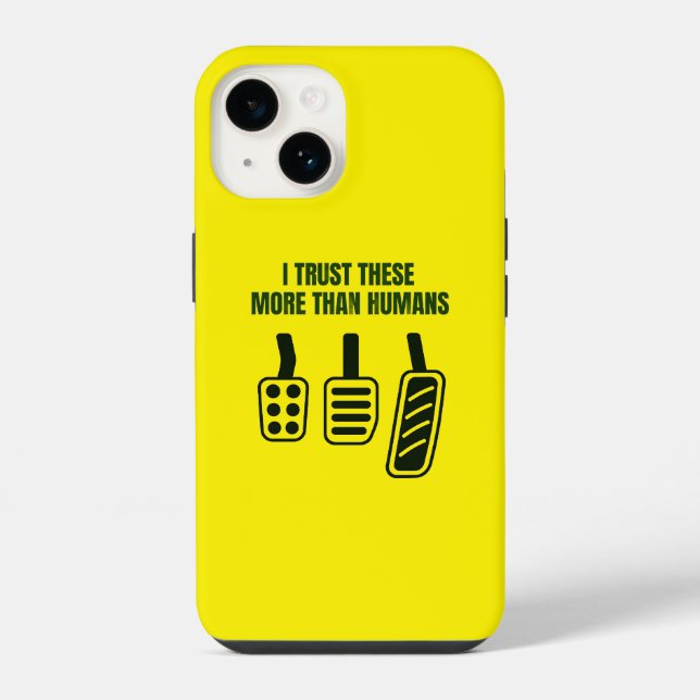I trust these more than humans iPhone / iPad case (Back)