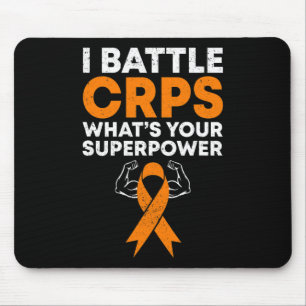 I Ttle Crps Rsd Awareness Orange Ribbon Warrior Fi Mouse Pad
