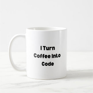 I Turn Coffee Into Code Mug – Funny Programmer Gif
