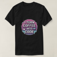 I Turn Coffee Into Code - Retro Pixel Art Programm