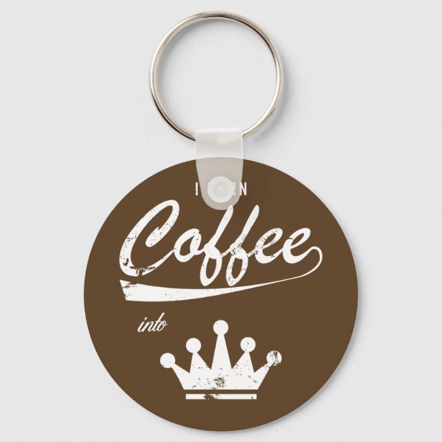 I Turn Coffee Into KOMs Key Ring (Front)