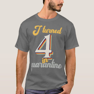I Turned 4 in 4th Birthday T-Shirt