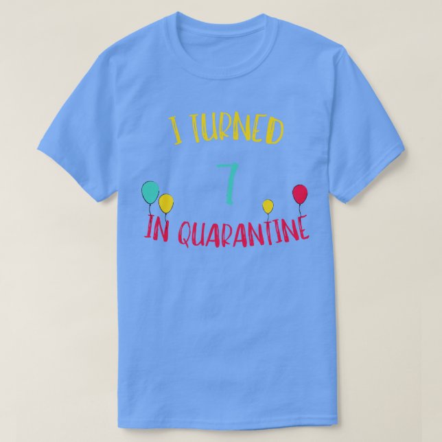 I Turned 7 In T-Shirt (Design Front)