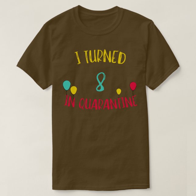 I Turned 8 In T-Shirt (Design Front)