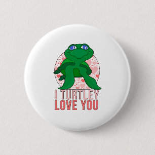 I Turtley Love You 6 Cm Round Badge