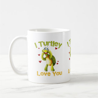 I Turtley Love You Cute Turtle Pun Coffee Mug