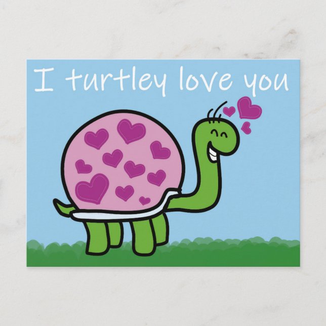 I turtley love you postcard postcrossing (Front)