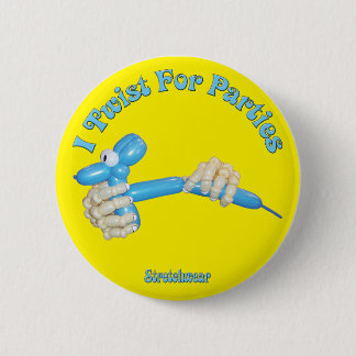 I Twist for Parties Balloon Dog 6 Cm Round Badge
