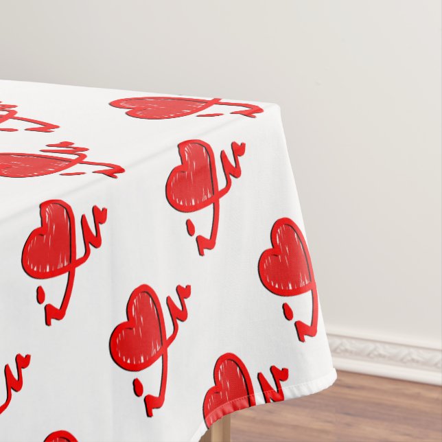 i ♥ u (i heart you) tablecloth (In Situ)