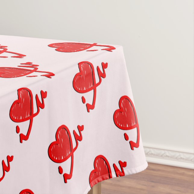 i ♥ u (i heart you) tablecloth (In Situ)
