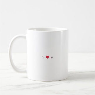 i ❤️ u mug