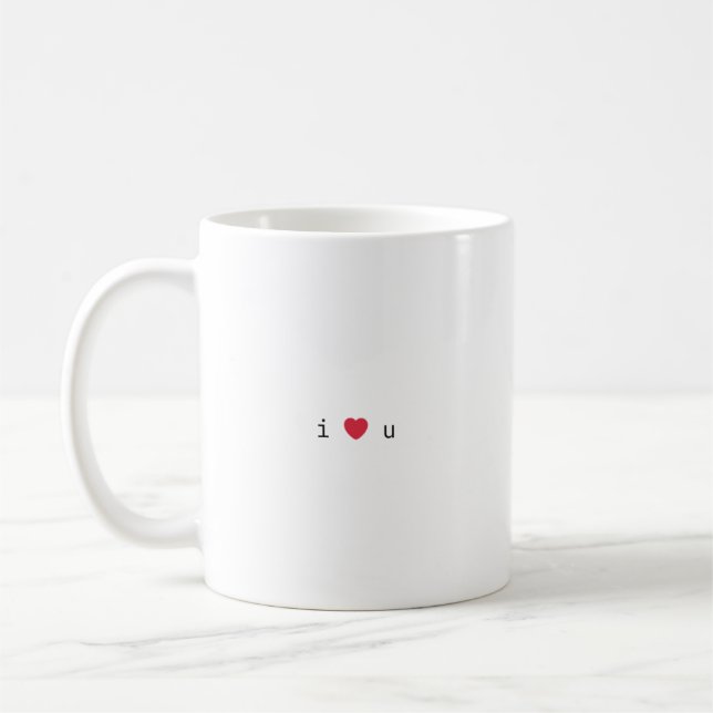 i ❤️ u mug  (Left)