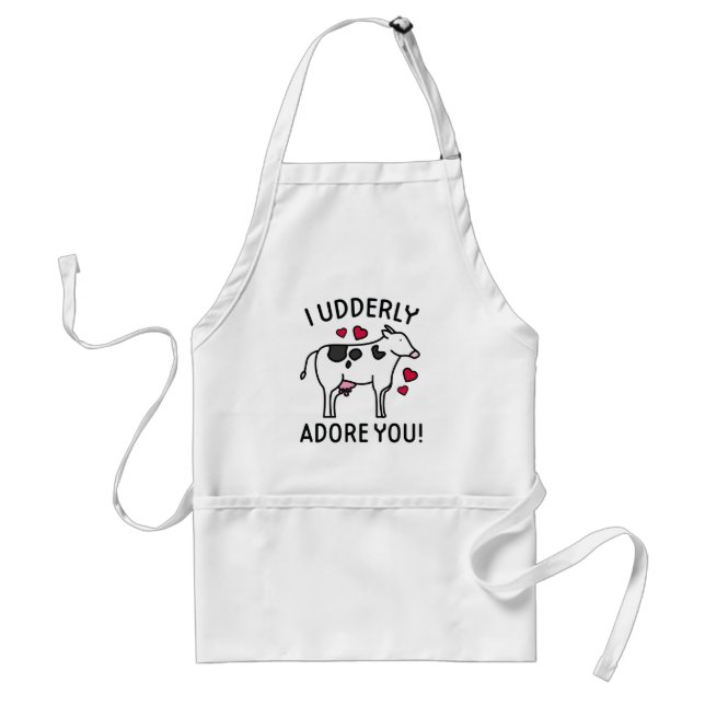 I Udderly Adore You Standard Apron (Front)